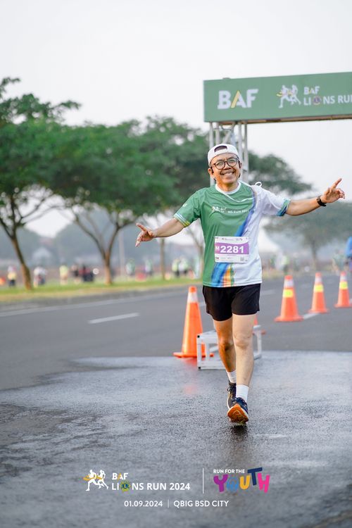 Race photo from BAF LIONS RUN 2024