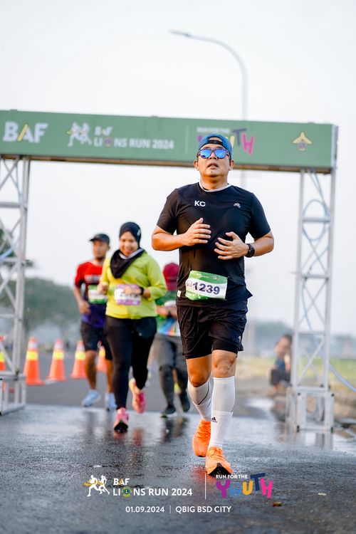 Race photo from BAF LIONS RUN 2024