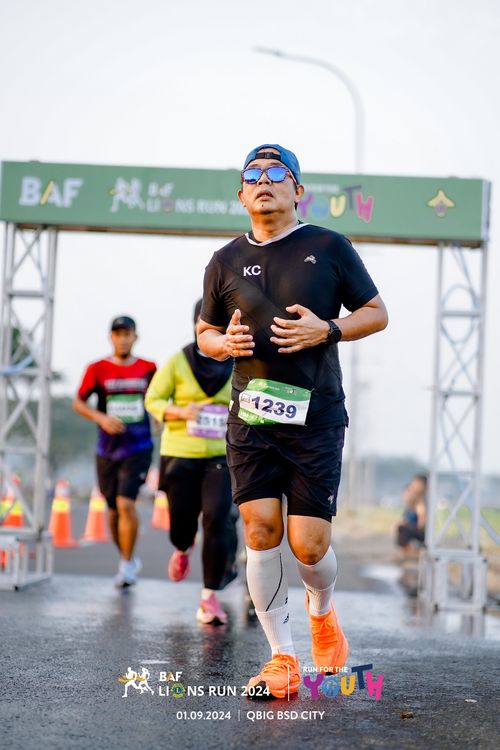 Race photo from BAF LIONS RUN 2024