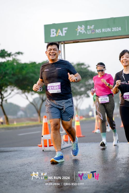 Race photo from BAF LIONS RUN 2024