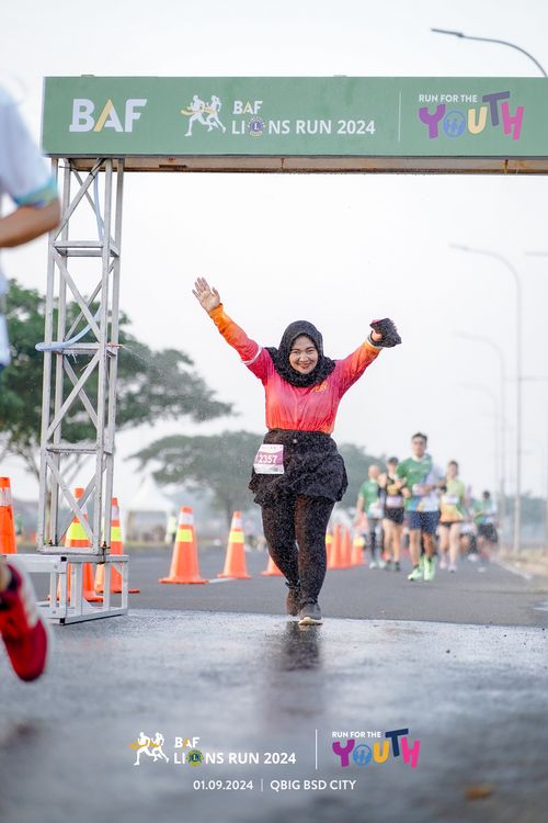 Race photo from BAF LIONS RUN 2024