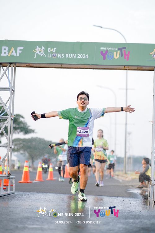 Race photo from BAF LIONS RUN 2024