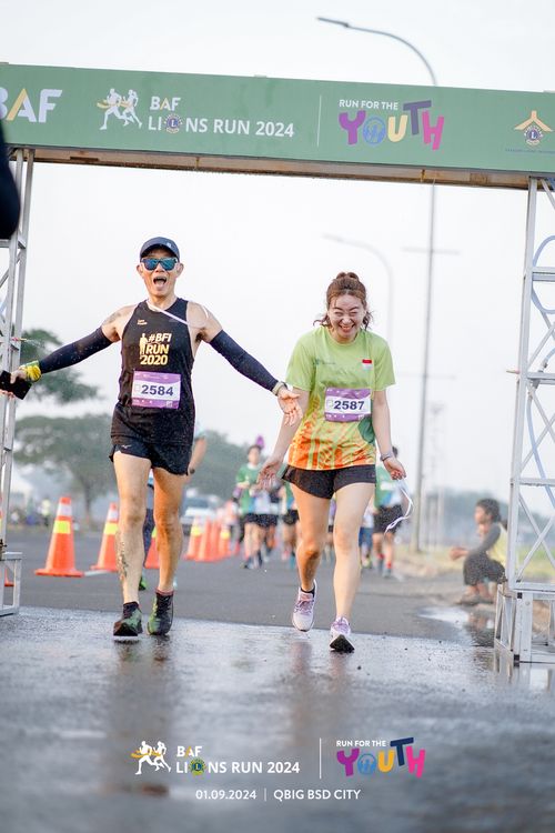 Race photo from BAF LIONS RUN 2024