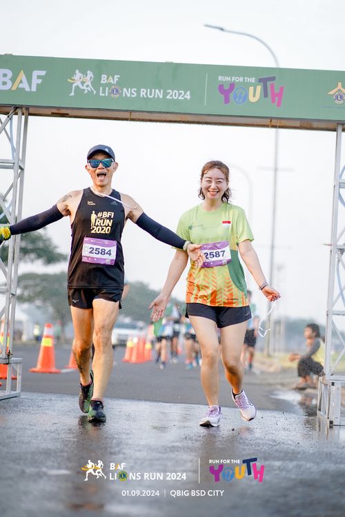 Race photo from BAF LIONS RUN 2024