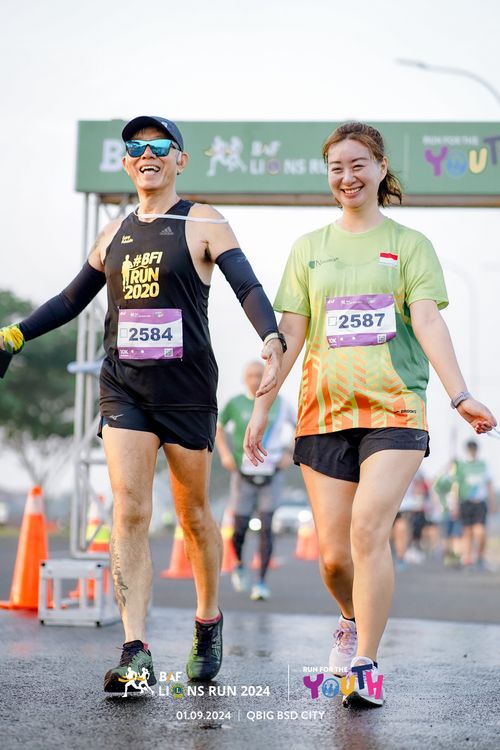 Race photo from BAF LIONS RUN 2024