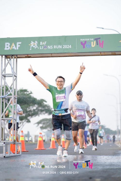 Race photo from BAF LIONS RUN 2024
