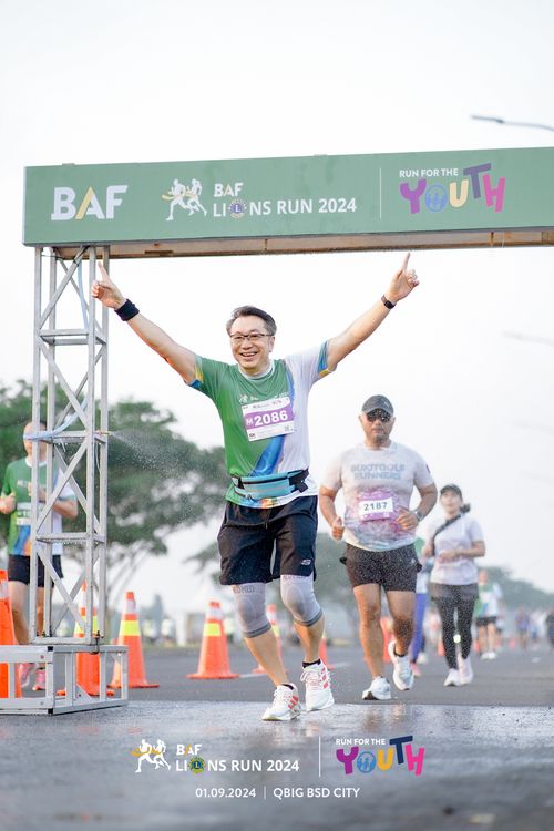 Race photo from BAF LIONS RUN 2024