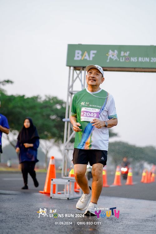 Race photo from BAF LIONS RUN 2024