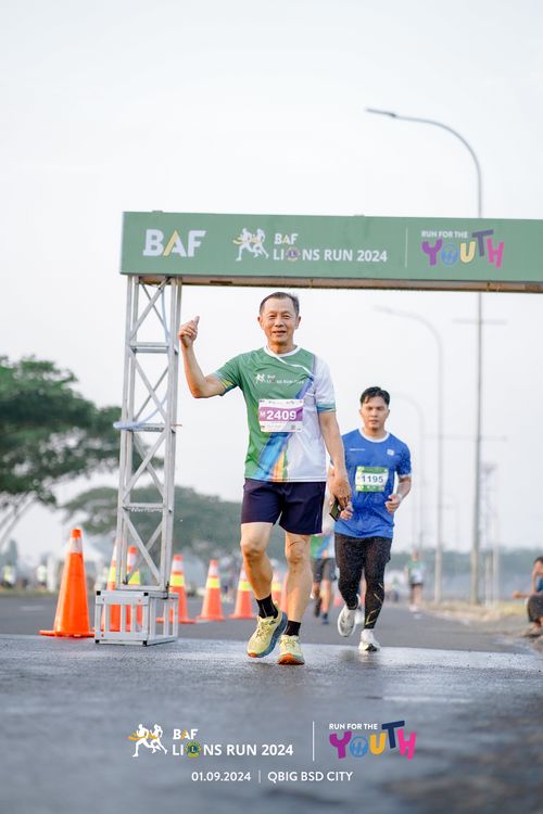Race photo from BAF LIONS RUN 2024