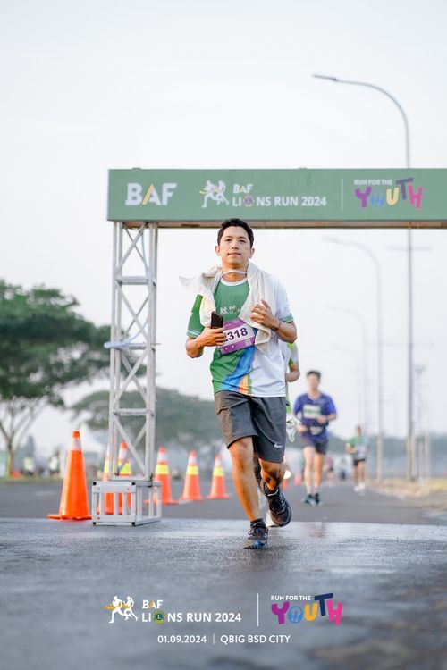 Race photo from BAF LIONS RUN 2024