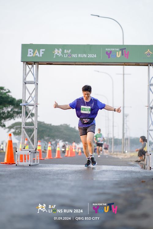 Race photo from BAF LIONS RUN 2024