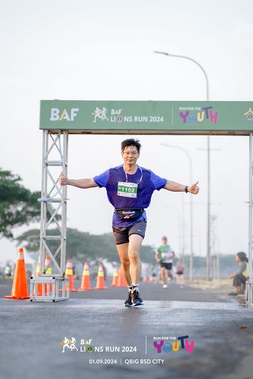 Race photo from BAF LIONS RUN 2024