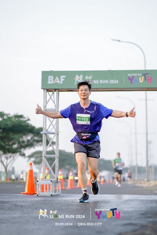Race photo from BAF LIONS RUN 2024