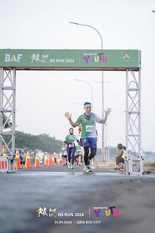 Race photo from BAF LIONS RUN 2024