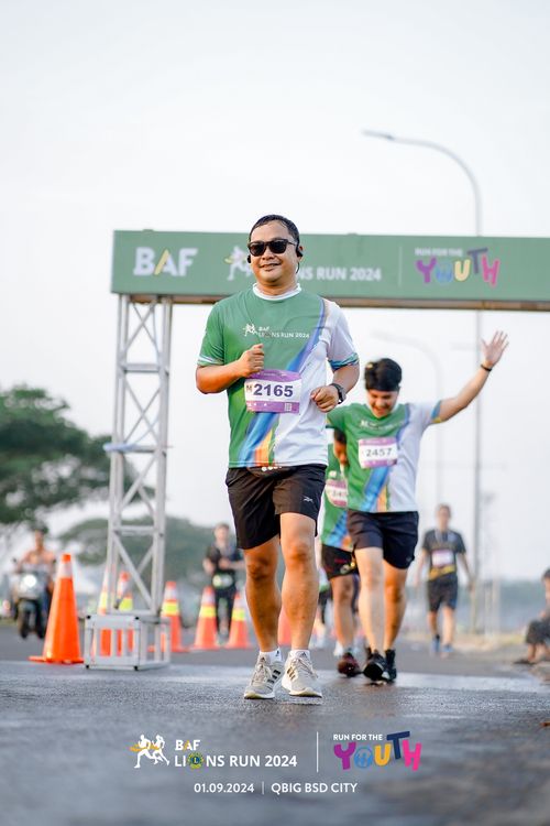 Race photo from BAF LIONS RUN 2024