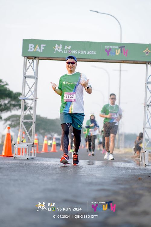 Race photo from BAF LIONS RUN 2024