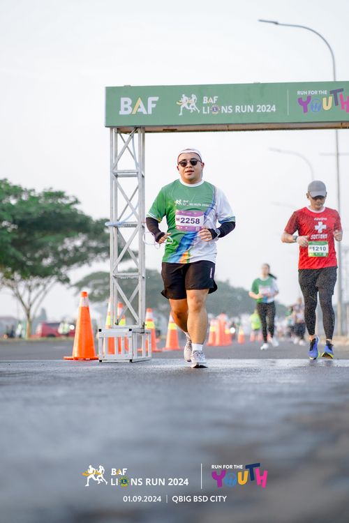 Race photo from BAF LIONS RUN 2024