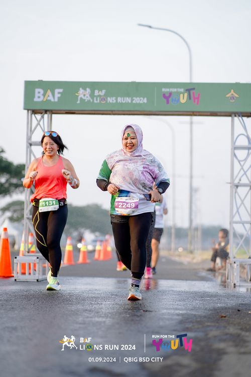Race photo from BAF LIONS RUN 2024