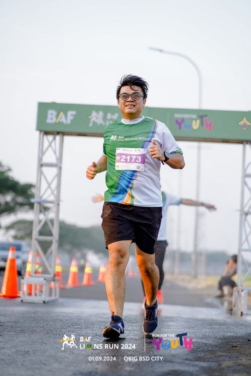Race photo from BAF LIONS RUN 2024
