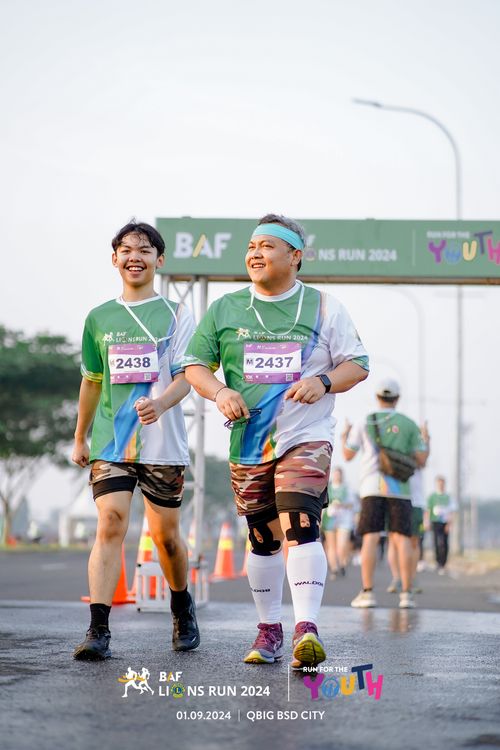 Race photo from BAF LIONS RUN 2024