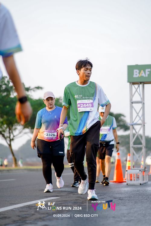 Race photo from BAF LIONS RUN 2024