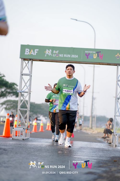 Race photo from BAF LIONS RUN 2024