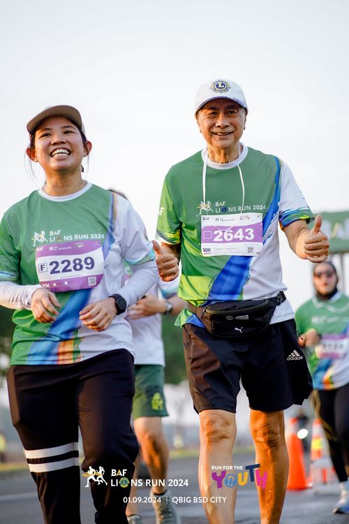 Race photo from BAF LIONS RUN 2024