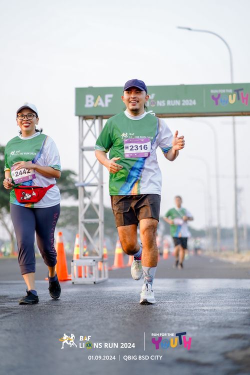 Race photo from BAF LIONS RUN 2024