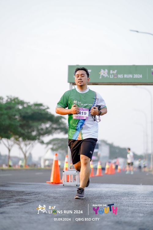 Race photo from BAF LIONS RUN 2024