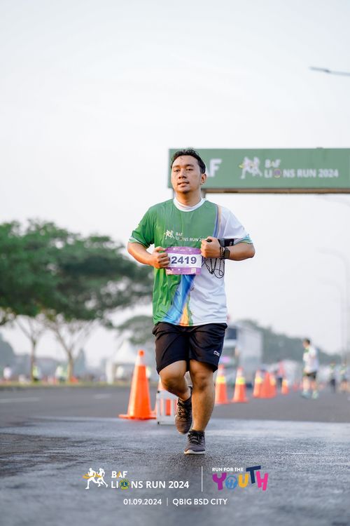 Race photo from BAF LIONS RUN 2024