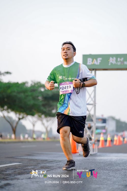 Race photo from BAF LIONS RUN 2024