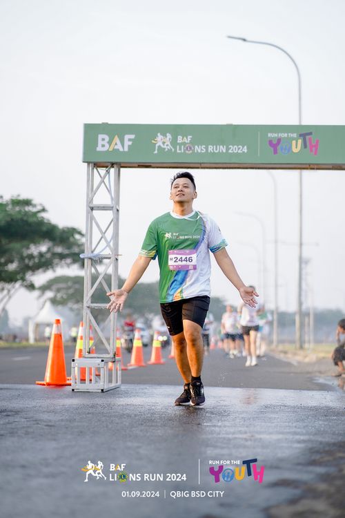 Race photo from BAF LIONS RUN 2024