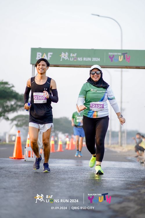 Race photo from BAF LIONS RUN 2024