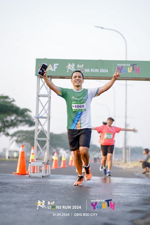 Race photo from BAF LIONS RUN 2024