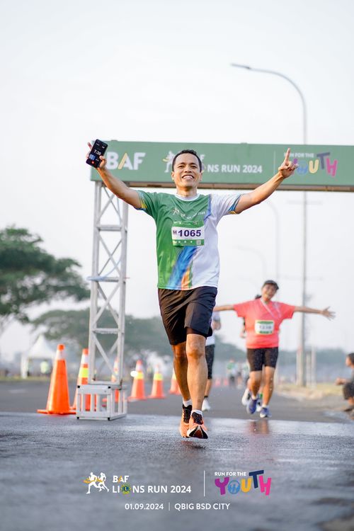 Race photo from BAF LIONS RUN 2024