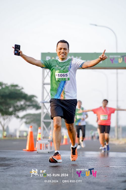 Race photo from BAF LIONS RUN 2024
