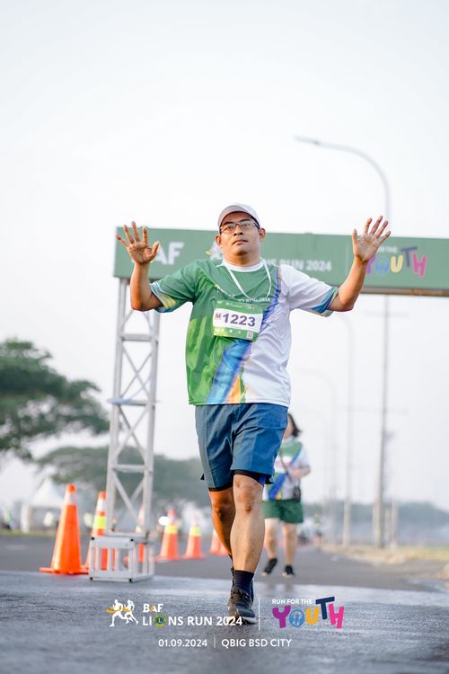 Race photo from BAF LIONS RUN 2024