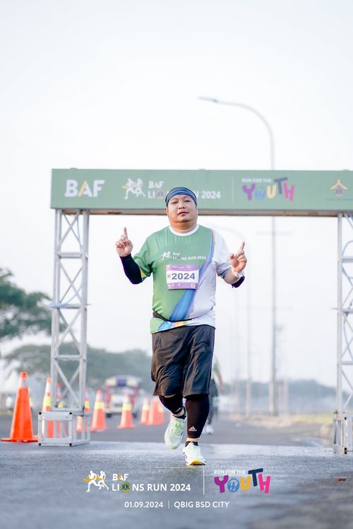 Race photo from BAF LIONS RUN 2024