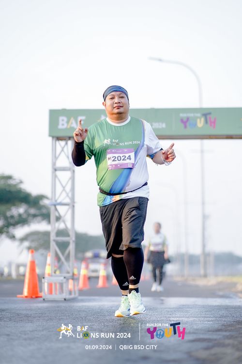 Race photo from BAF LIONS RUN 2024