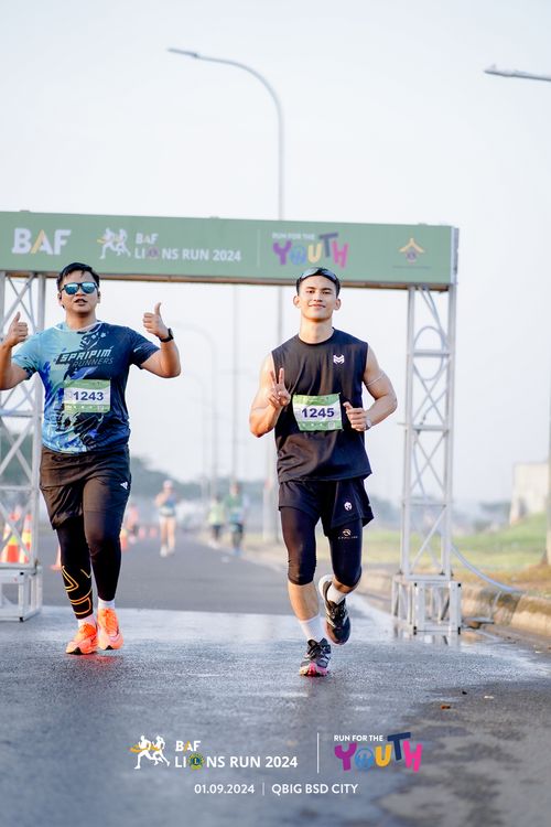 Race photo from BAF LIONS RUN 2024
