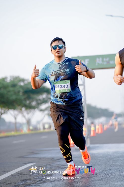 Race photo from BAF LIONS RUN 2024