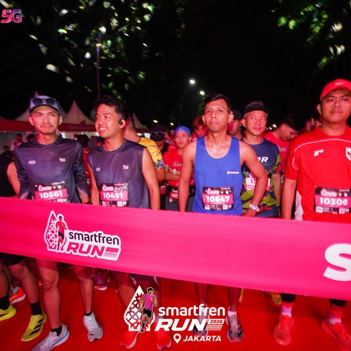 Race photo from SMARTFREN RUN 2026