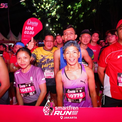 Race photo from SMARTFREN RUN 2026