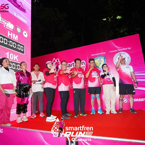 Race photo from SMARTFREN RUN 2026