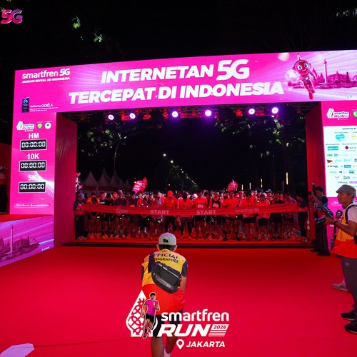 Race photo from SMARTFREN RUN 2026