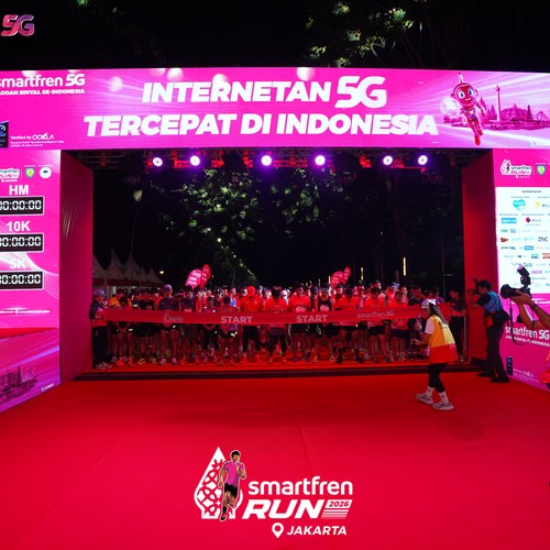 Race photo from SMARTFREN RUN 2026