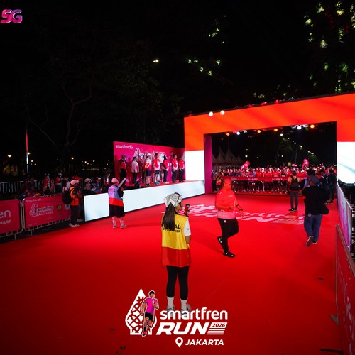 Race photo from SMARTFREN RUN 2026