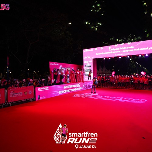 Race photo from SMARTFREN RUN 2026