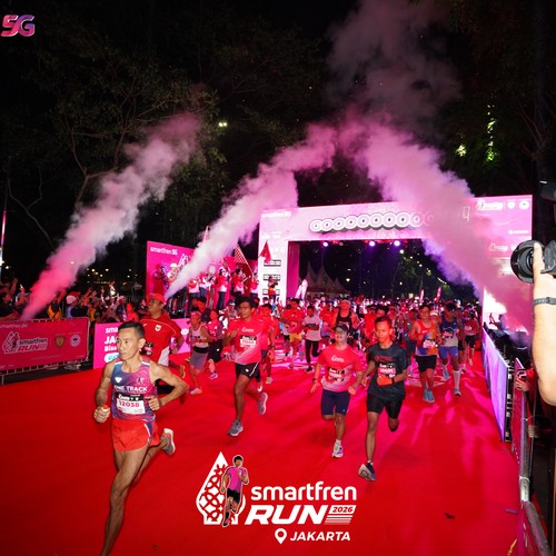 Race photo from SMARTFREN RUN 2026