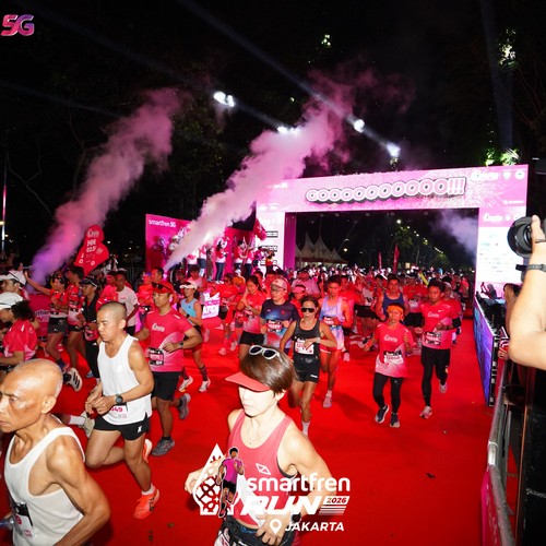 Race photo from SMARTFREN RUN 2026
